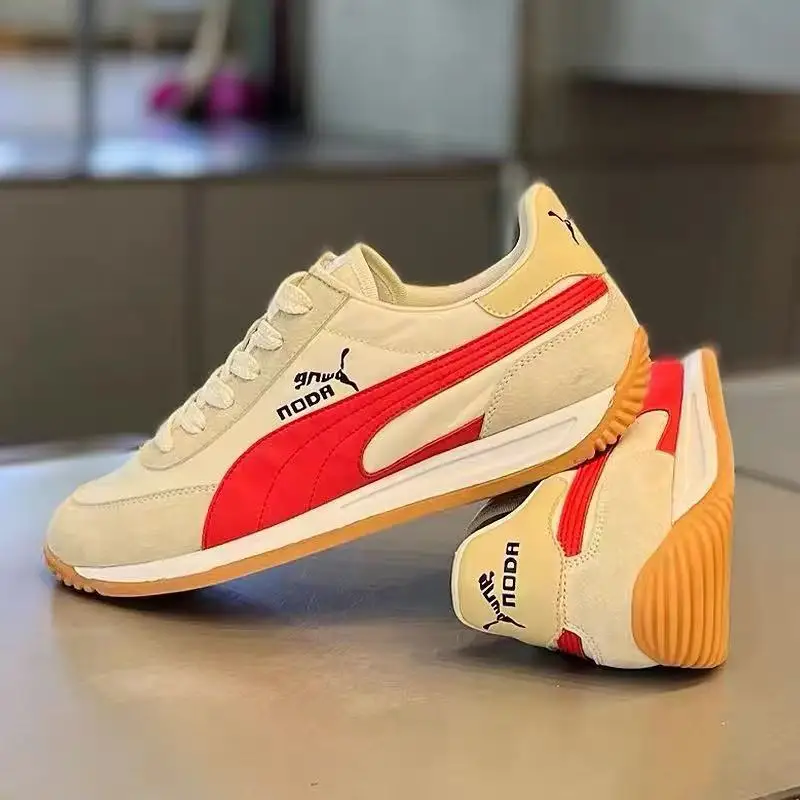 Leather Men Shoes Sneaker Trend Sports Running Breathable Men‘s Sneakers Non-slip Footwear Shoe for Male Walking Autumn