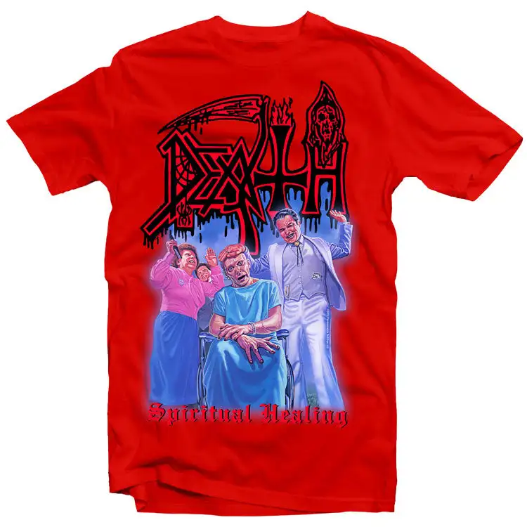 Death Spiritual Healing Heavy Metal Rock Band Style Summer Casual T-Shirt Men's and Women's Luxury Brand Top 2026 New