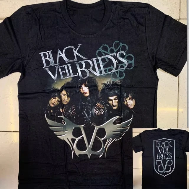 Black Veil Bride Collection Printed Pattern T-Shirts Suitable for Both Men's Clothing and Women Streetwear 2026 Summer T Shirt