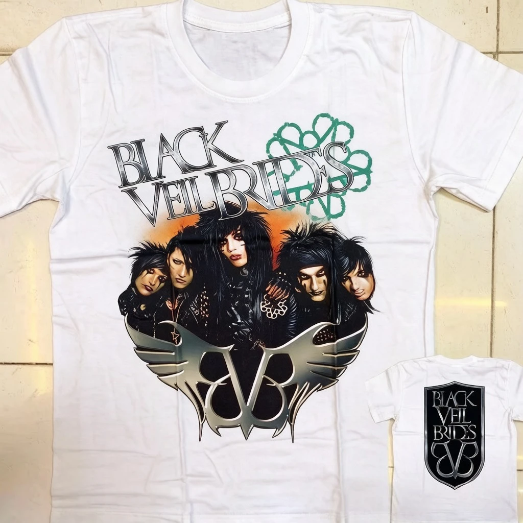 Black Veil Bride Collection Printed Pattern T-Shirts Suitable for Both Men's Clothing and Women Streetwear 2026 Summer T Shirt