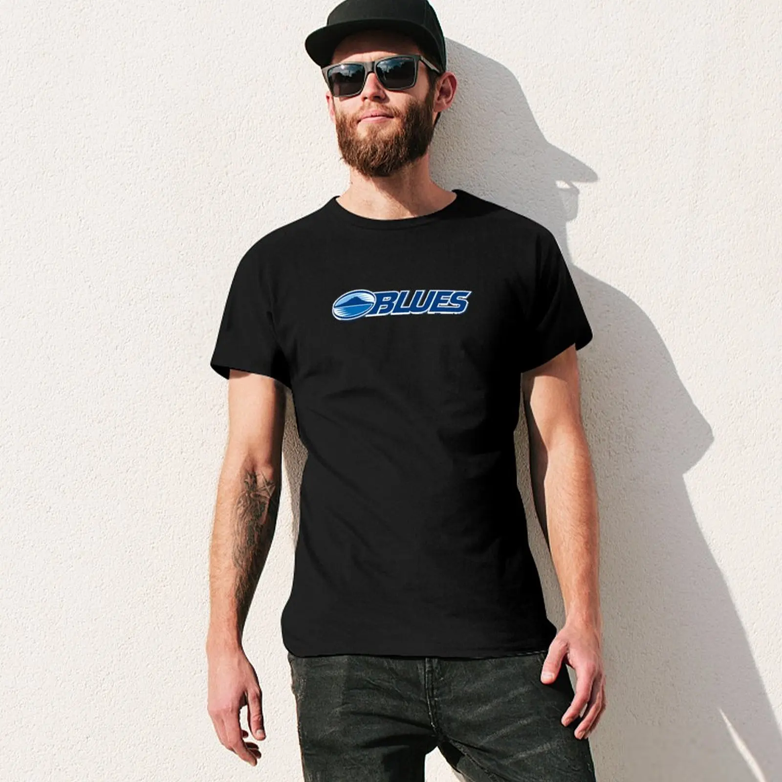 Blues auckland T-Shirt Gym Exercise Short Sleeve T-Shirt