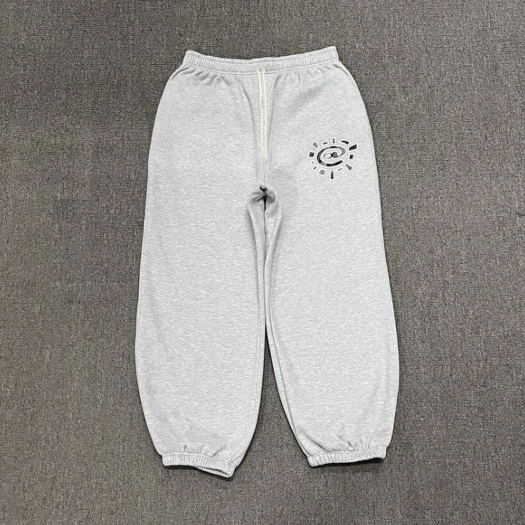 2026 Summer Fashion Vintage Graphic Fleece Sweatpants Women Casual Classic Gray Black Breathable Trouser Thick Pants HipHop Kids