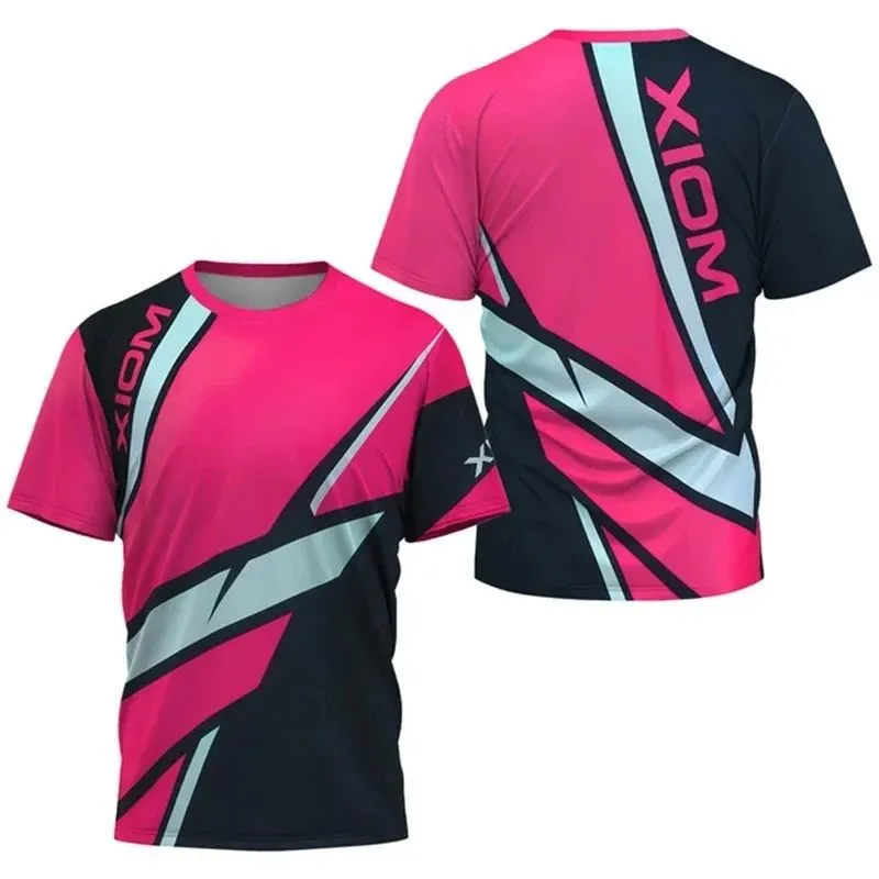 Summer New Model Table Tennis Sport Shirt 3D Fast-Drying T-Shirt for Men and Women Outdoor Sports Training Shirt Streetwear
