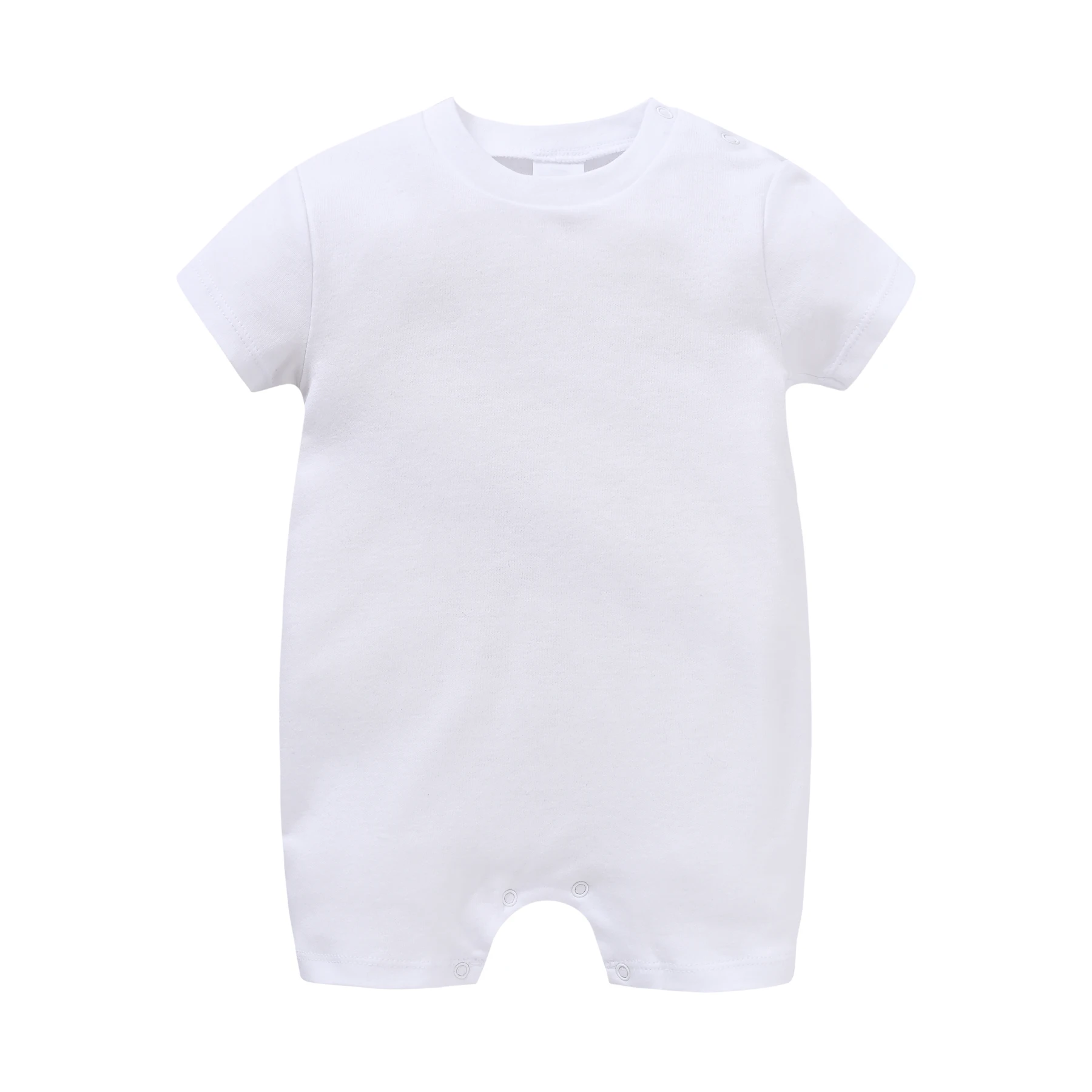 Baby Rompers Multicolor Cotton Short Sleeve Jumpsuit Solid Color Crawl Suit Soft Infant Unisex Body Suit Pure Colors Comfortable