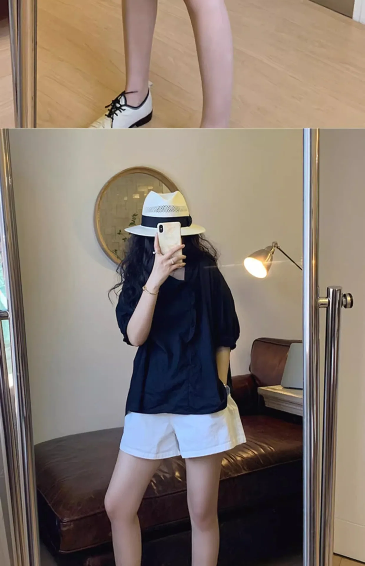Hot Selling American Retro Spicy Girl White Casual Sports Summer Girl Thin Fit Loose Small Casual Versatile Five Point Shorts