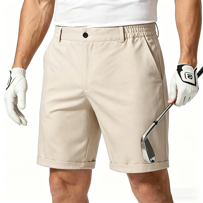 Men 100% Cotton Shorts Summer Business Homme Shorts Casual Fashion High Quality Male Shorts Social Office Short Pants Men