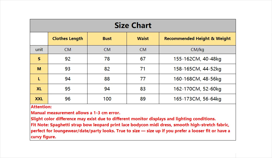 Women Spaghetti Strap Midi Dress Eyelash Lace Leopard Print Bodycon Casual Dress Spring Summer Vacation Sexy Party Date Dress