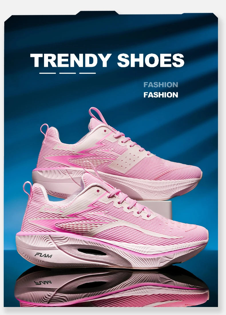 Sneakers Men Running Shoes Anti-slip Cushioned Comfortable Racing Carbon Plate Training Mesh Tennis Shoes Casual for Women 2026