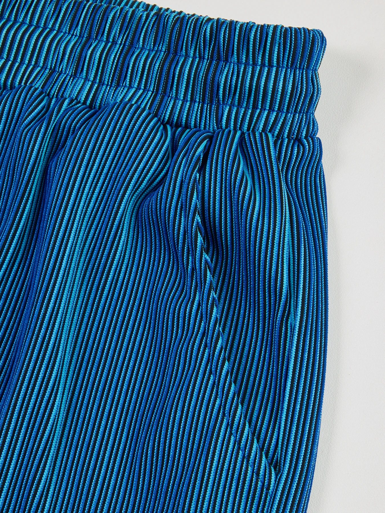 2026 Hot Sale Men's Textured Gradient Pleated Pants Elastic Waist Baggy Trousers For Streetwear