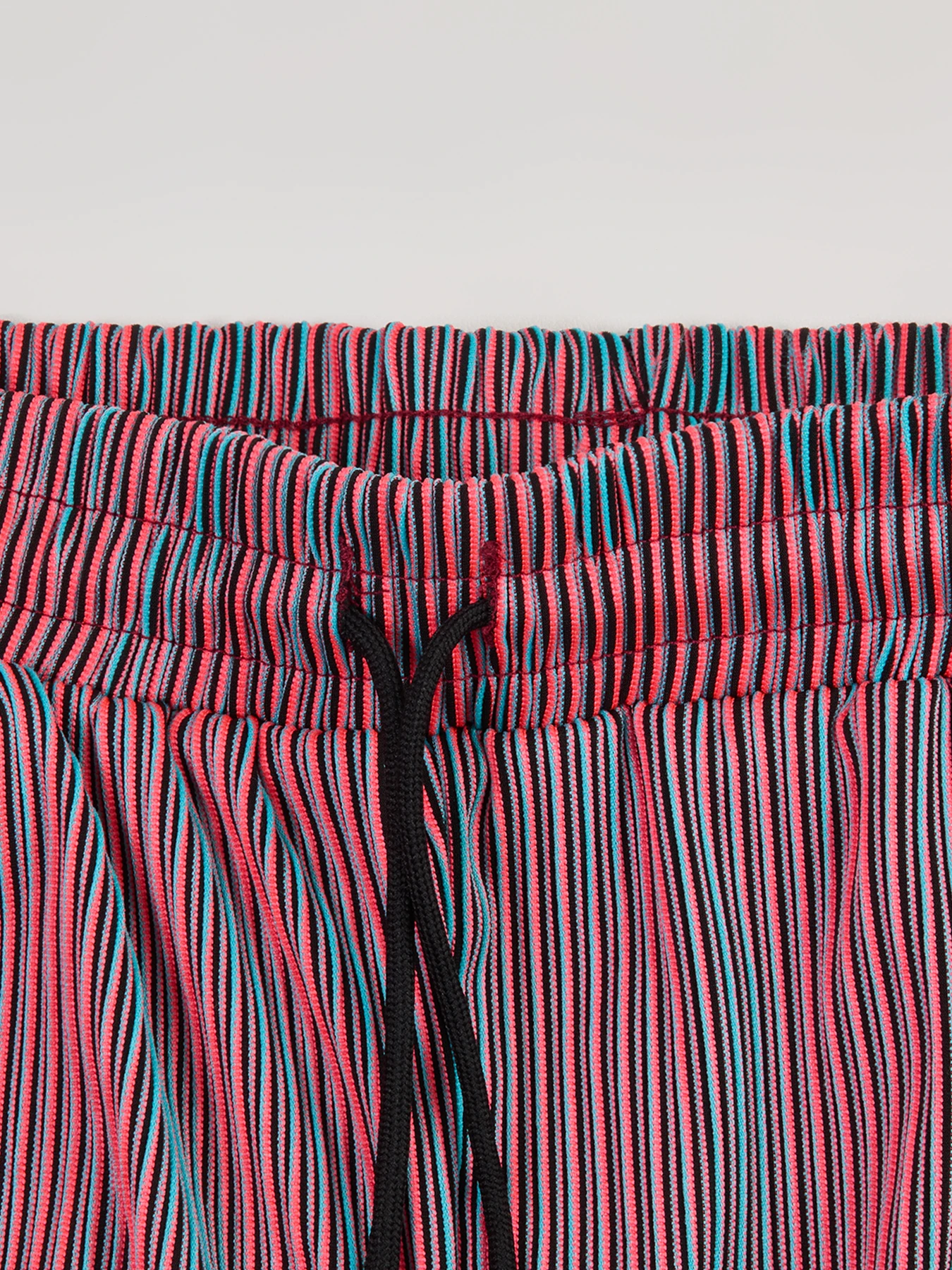 2026 Hot Sale Men's Textured Gradient Pleated Pants Elastic Waist Baggy Trousers For Streetwear