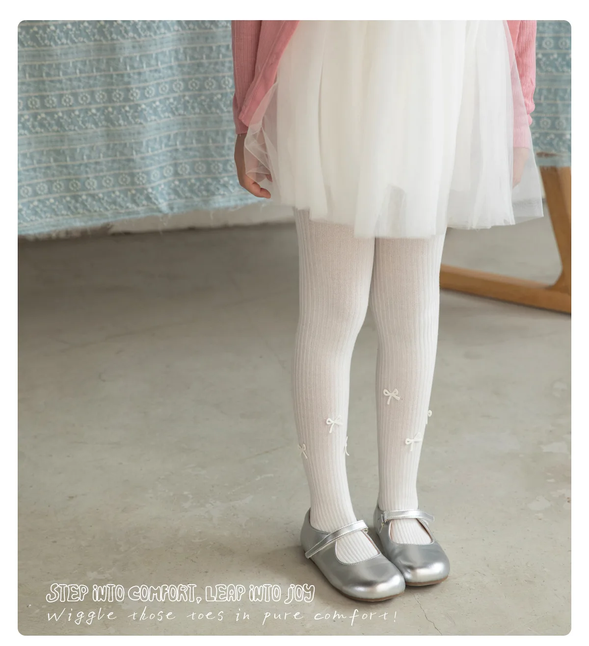 2 to 8 Years Girls Tights Bowknot Kids Pantyhose Spring Autumn Clothing