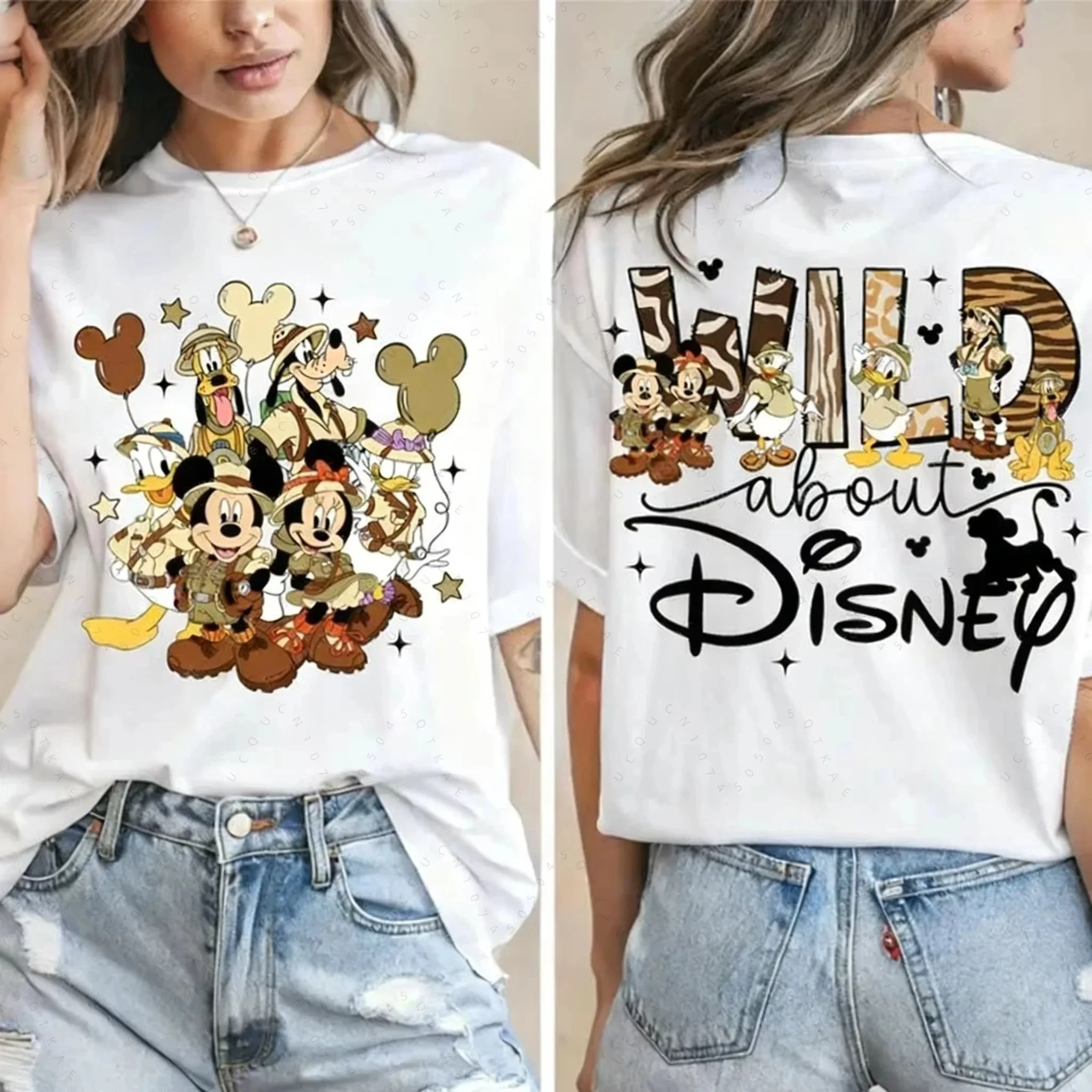 2026 Summer Safari Kingdom Cotton T-Shirt Summer Breathable Family T-Shirt Clothing Harajuku Parents and Children Clothing moto