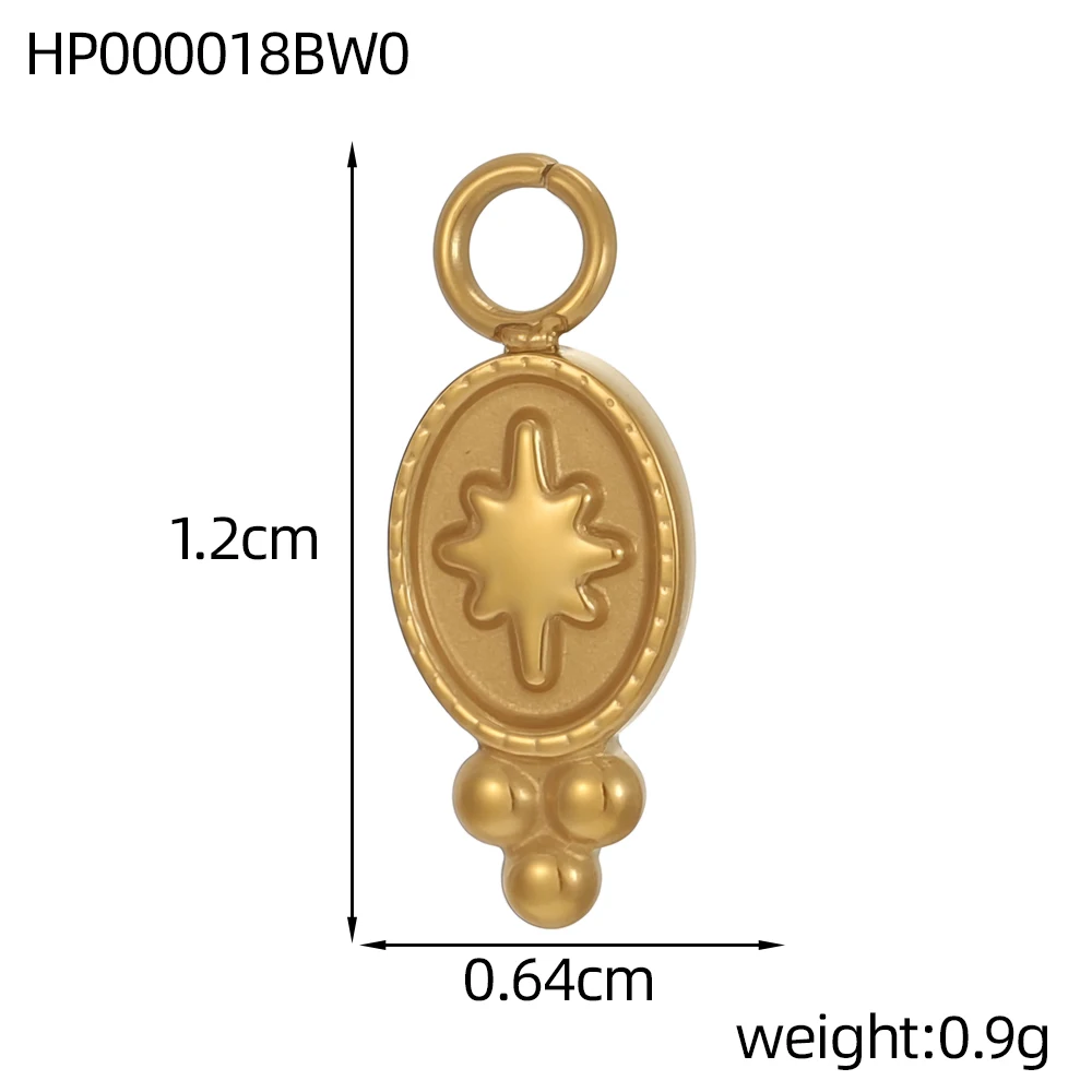 Waterproof Jewelry Stainless Steel Pendant Heart Sun Music Dragonfly Flower Swan Cat Paw Charm DIY Pendant Accessories