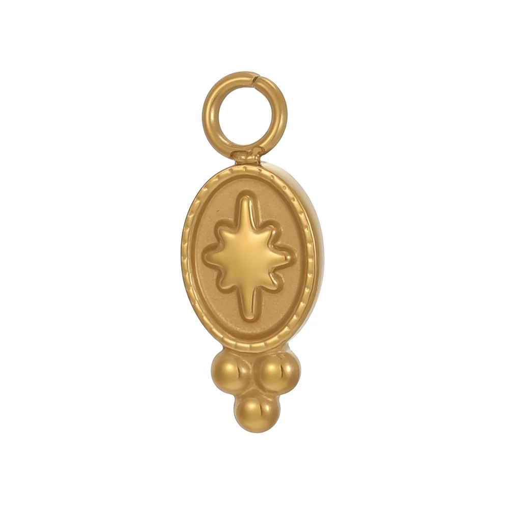 Waterproof Jewelry Stainless Steel Pendant Heart Sun Music Dragonfly Flower Swan Cat Paw Charm DIY Pendant Accessories