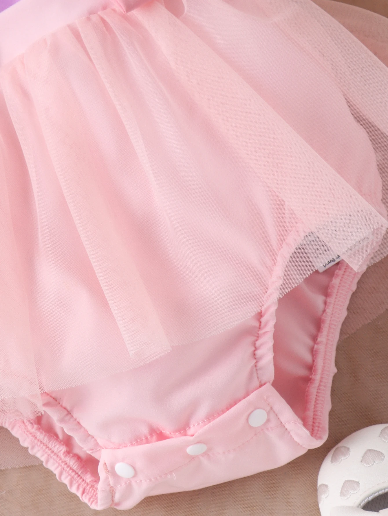 2pcs Summer New Style Sweet and Cute Girl Baby 0-1 Years Old One-Piece Mesh Dress