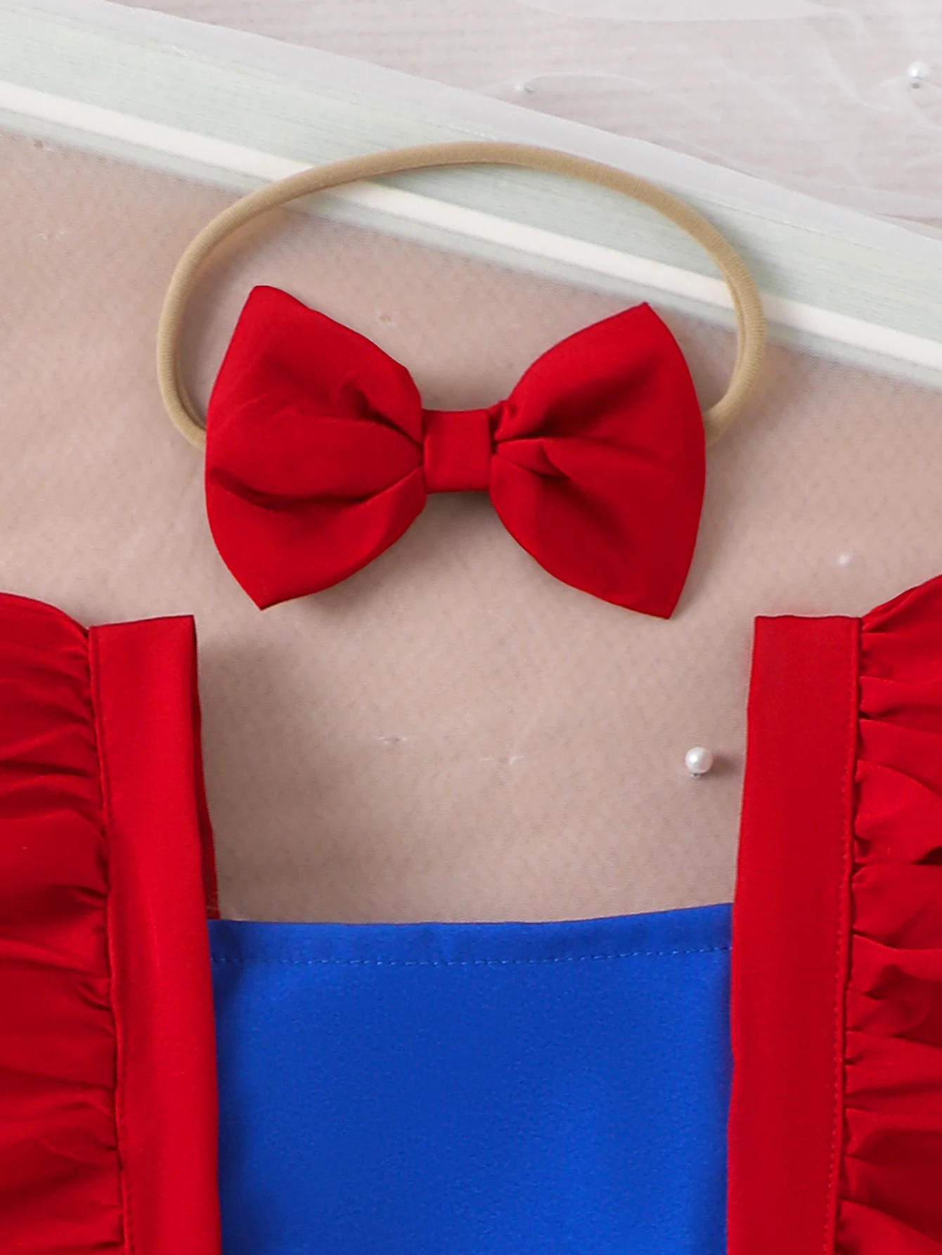 2pcs Summer New Style Sweet and Cute Girl Baby 0-1 Years Old One-Piece Mesh Dress