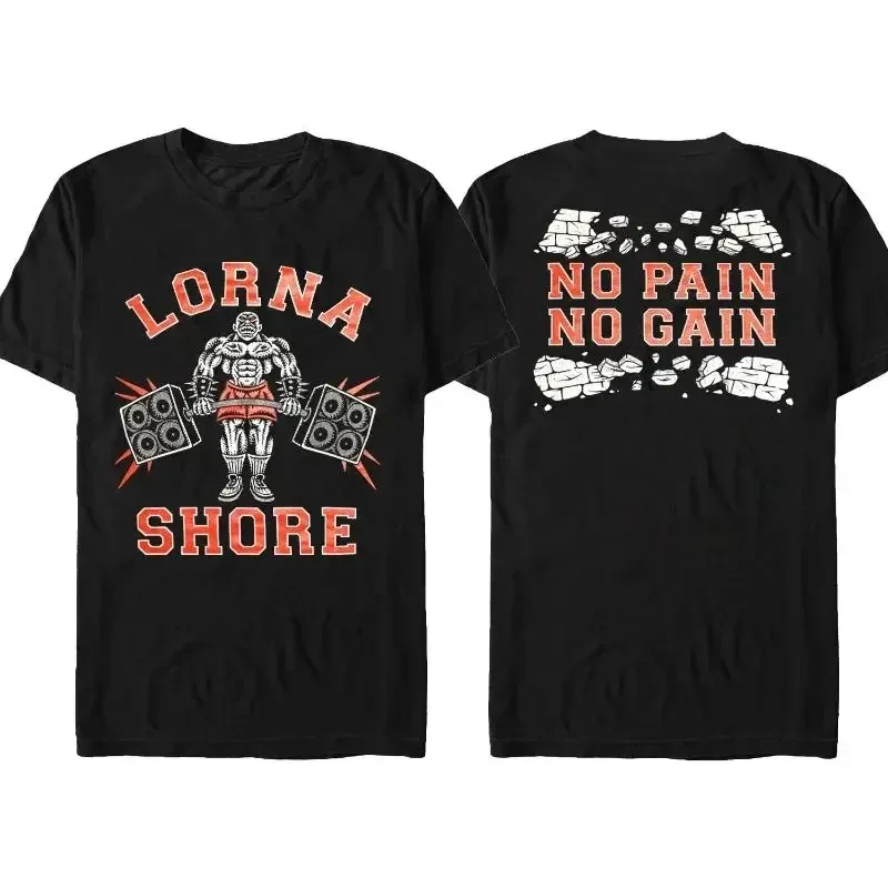 Lorna Shore Heavy Metal Band Printed T-Shirt, Punk Hip Hop Gothic Style, Unisex Retro Streetwear, Men's Casual Fashion Sleeve