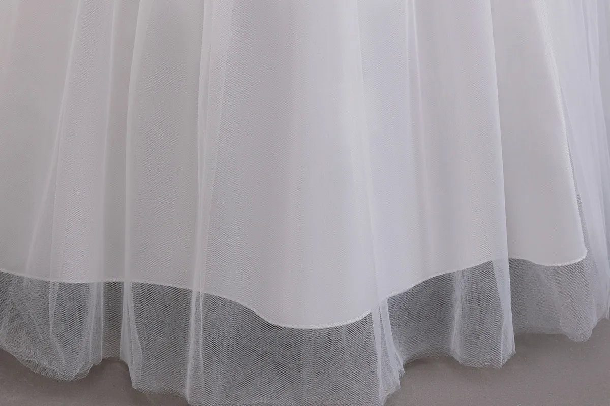 3-12 Year Old Children's Dress Embroidered Bow Lace Wedding Dress Girl Princess Dress for Birthday Party Evening Dress