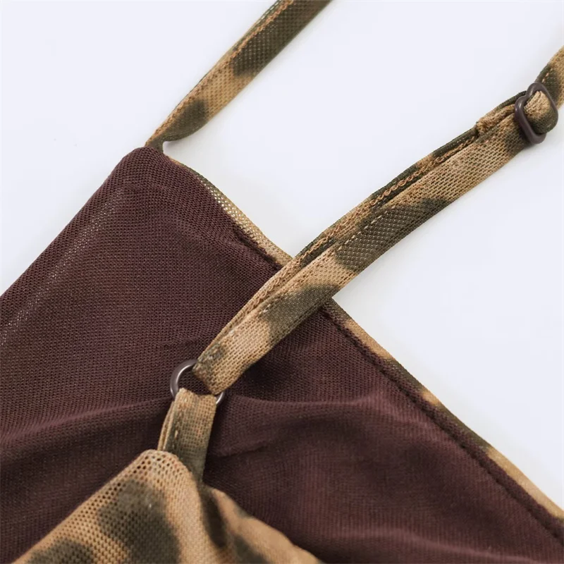 Women's Dress 2026 Summer New Leopard Print Spaghetti Strap A-Line Midi Dress Sexy Fashion Wild Individual Style