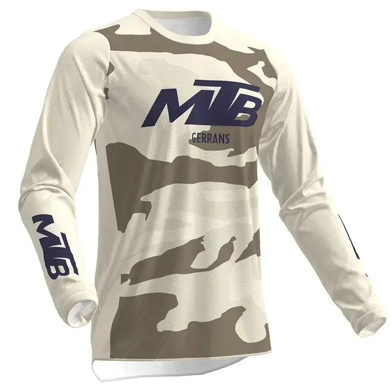 Men's Long Sleeved Mountain Bike, Motorcycle, Off-road Bike, Sports Shirt, Mountain Bike, Camping, Adult and Child, Same Style