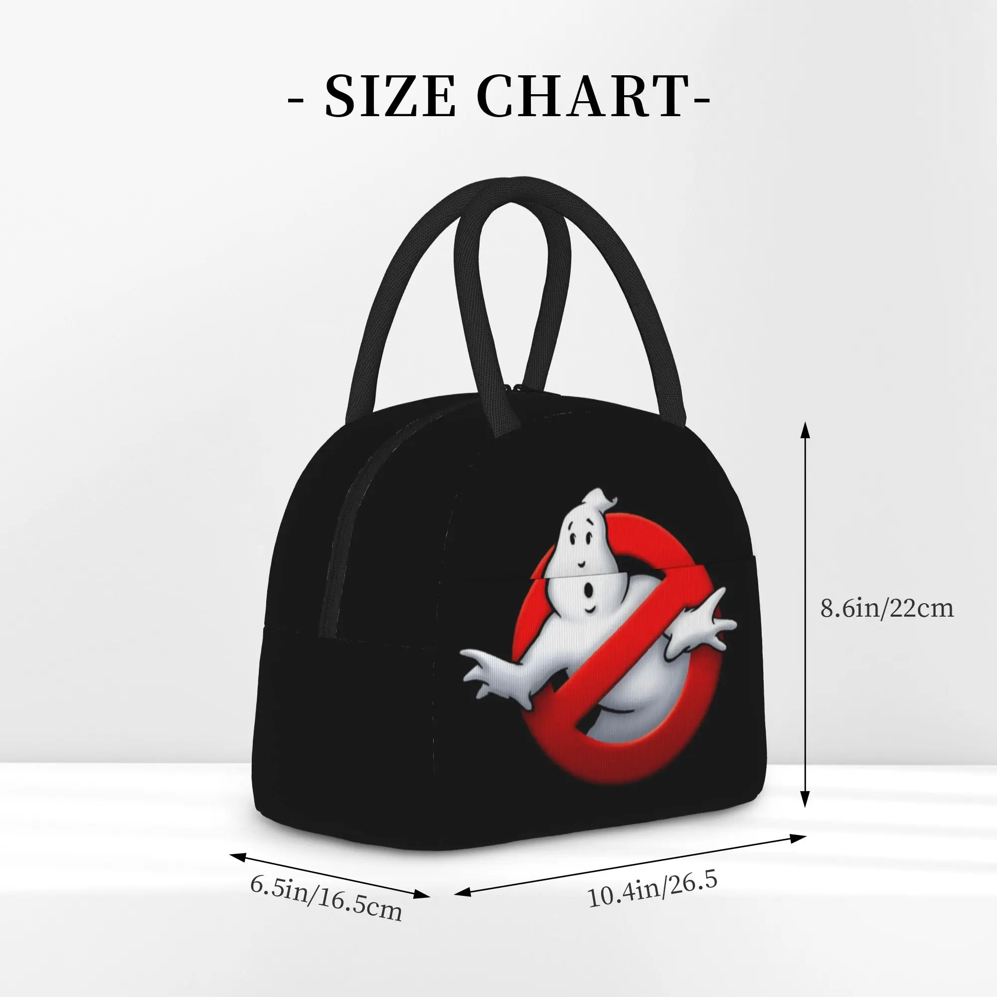 Ghostbuster Insulated Lunch Bag Cooler Bag Reusable,Meal Container High Capacity Tote Lunch Box Food Storage Bags