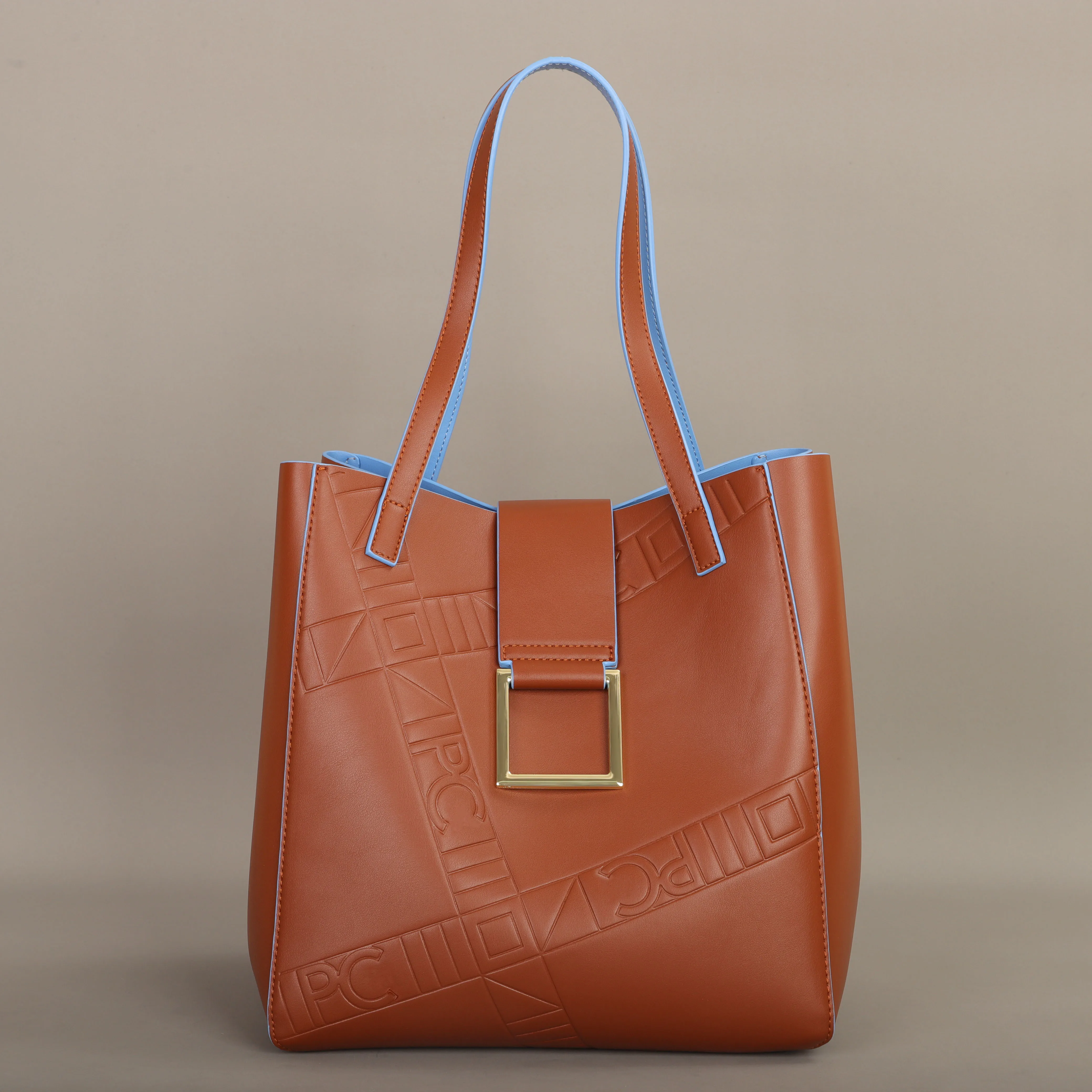 PG PATSY GARIS Lady Light Luxury High-End Design Large Capacity New Fashion Artificial Eco-Friendly Leather Single Shoulder Bag