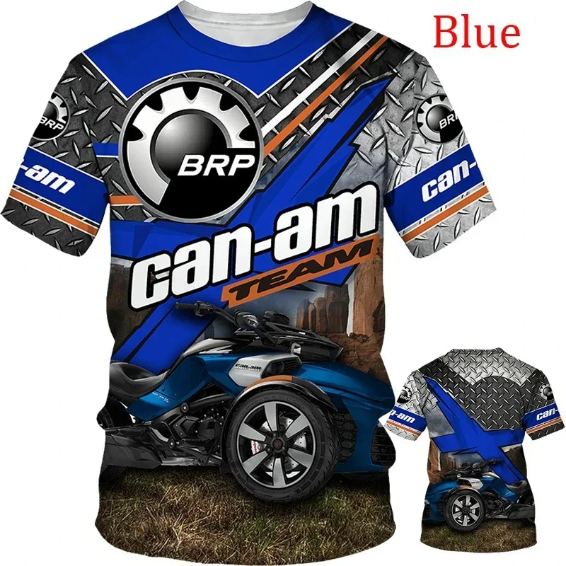 Can-Am Team BRP Racing T-Shirt 3D printed quick-drying and breathable sports clothing for summer, outdoor streetwear
