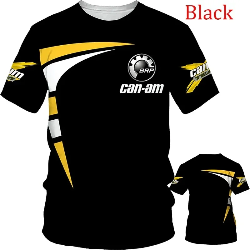 Can-Am Team BRP Racing T-Shirt 3D printed quick-drying and breathable sports clothing for summer, outdoor streetwear