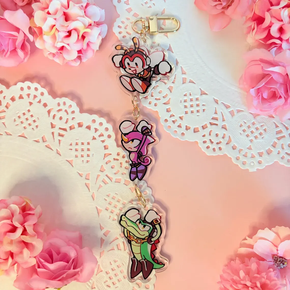 Hero acrylic pendant keychain, anime character gift, hero fan collectible