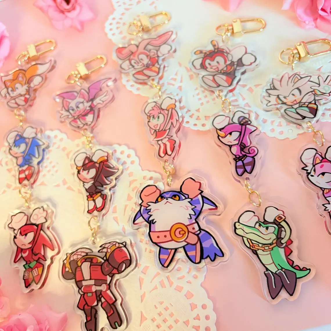 Hero acrylic pendant keychain, anime character gift, hero fan collectible