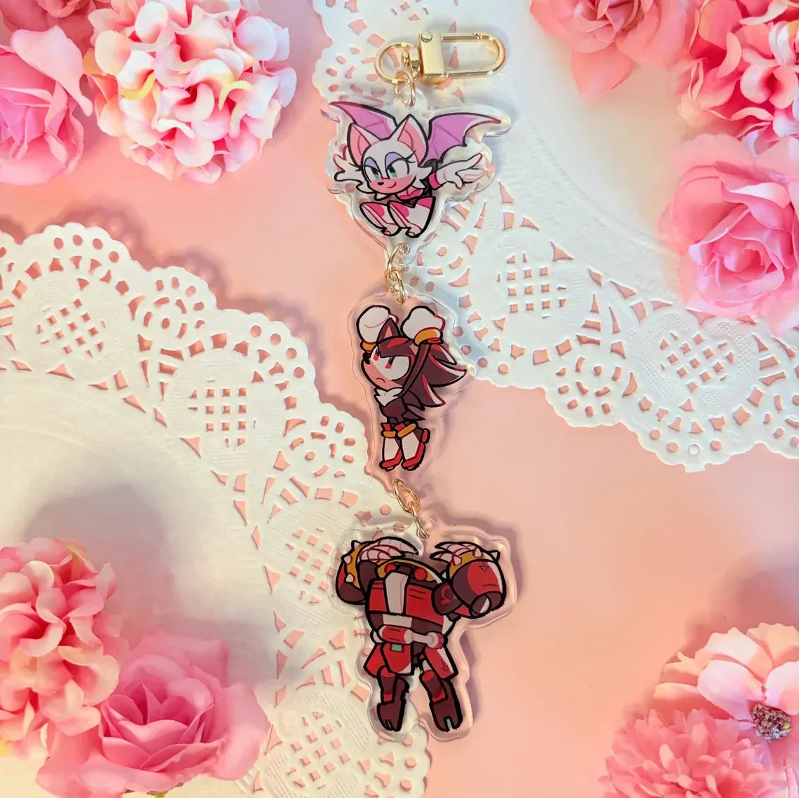 Hero acrylic pendant keychain, anime character gift, hero fan collectible