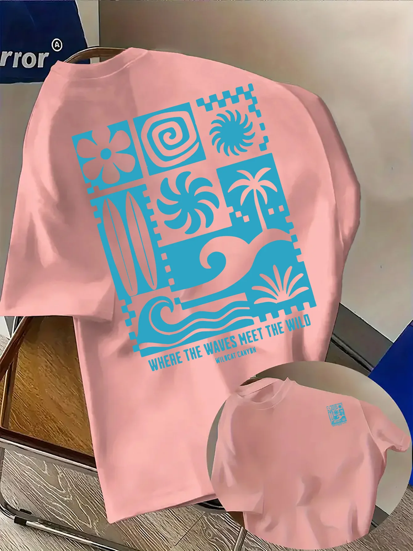 Tropical Beach Themed Graphic Tee for Men Breathable 100% Cotton Perfect for Summer Streetwear and Vacation Vibe