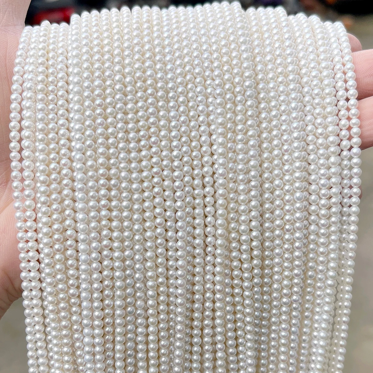 Natural White Freshwater Pearl Loose Beads, High Luster Pearls for DIY Bracelet Necklace Earring Jewelry Making