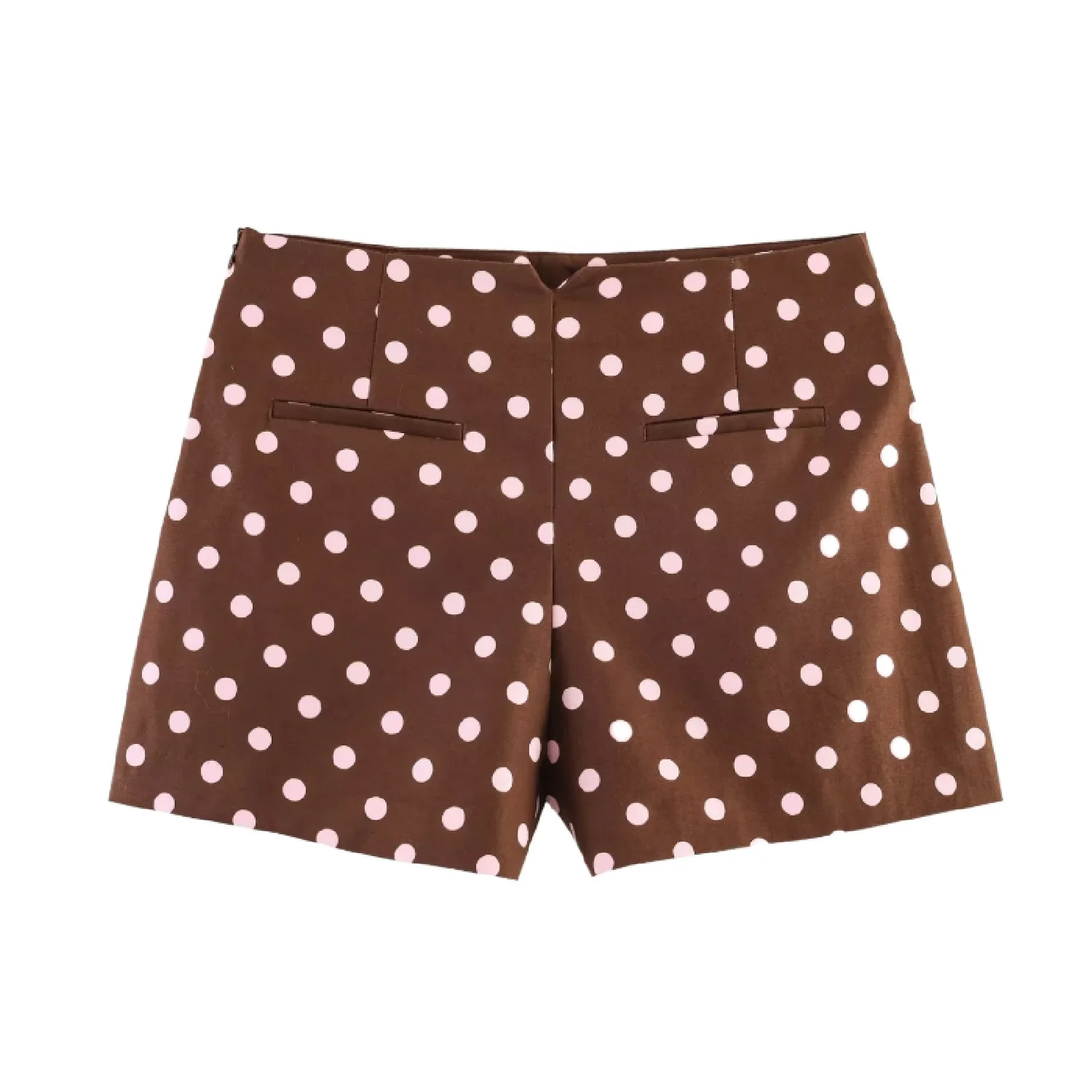 Woman Vintage Polka Dot Shorts High Waist 2026 Summer New A Line Wide Leg Casual White Hot Pants Loose Fit Shorts for Female