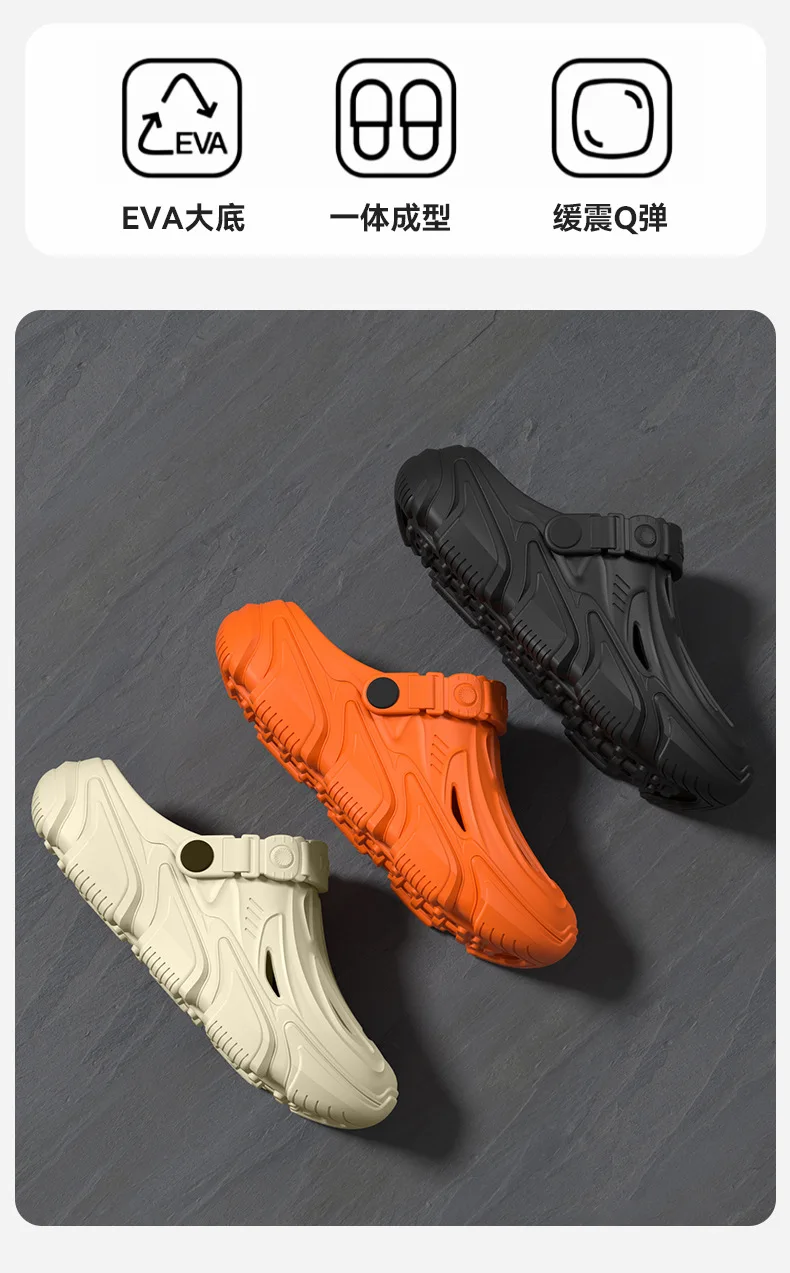 Anti Slip Hole Shoes for Men, 2026 New Style for Summer Outdoor Wear Driving Outdoors Beach Fishing River Wading Sandals for Men