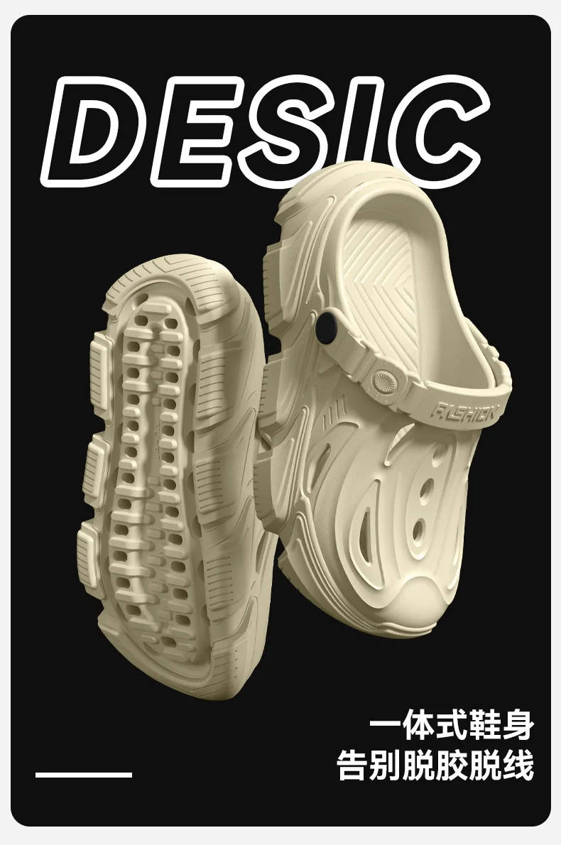 Anti Slip Hole Shoes for Men, 2026 New Style for Summer Outdoor Wear Driving Outdoors Beach Fishing River Wading Sandals for Men