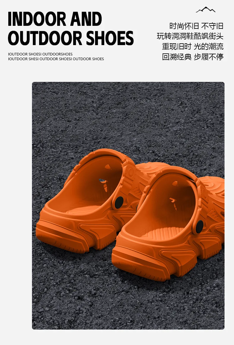 Anti Slip Hole Shoes for Men, 2026 New Style for Summer Outdoor Wear Driving Outdoors Beach Fishing River Wading Sandals for Men
