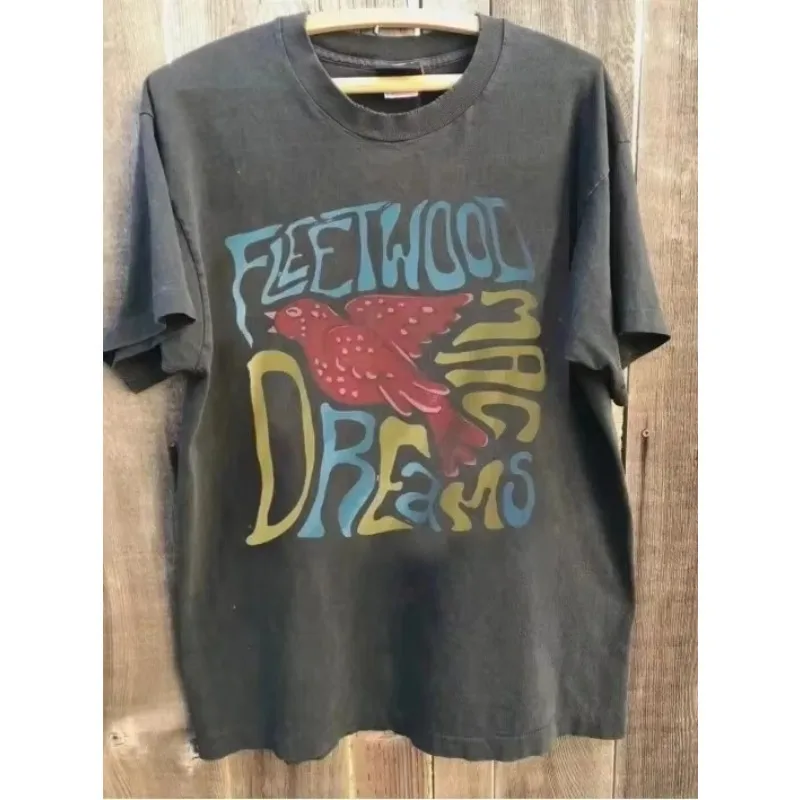 Fleetwood Mac Harajuku Men's T-shirt New Retro Fleetwood Mac US Tour Shirt