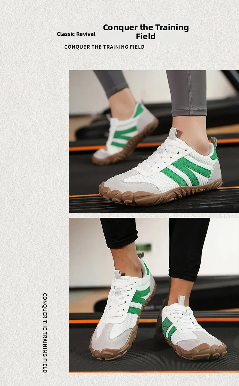 Unisex Breathable Lightweight Anti-Slip Wear-Resistant Climbing Shoes Comfortable Flat Heel Elastic Band Sports Fitness Training
