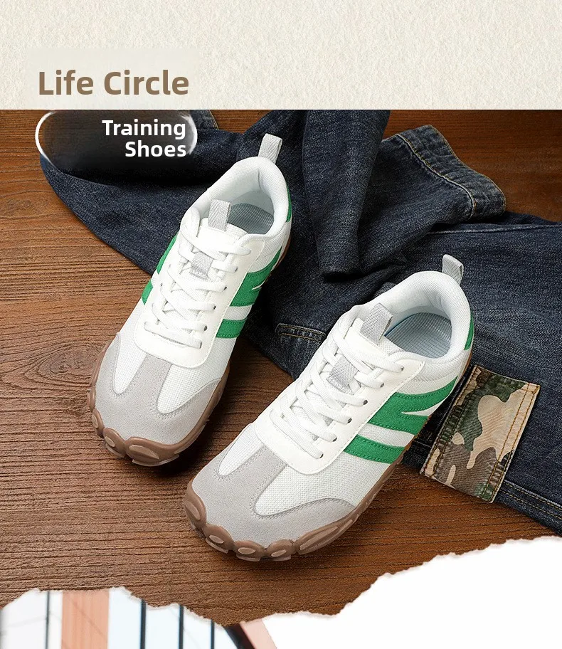 Unisex Breathable Lightweight Anti-Slip Wear-Resistant Climbing Shoes Comfortable Flat Heel Elastic Band Sports Fitness Training