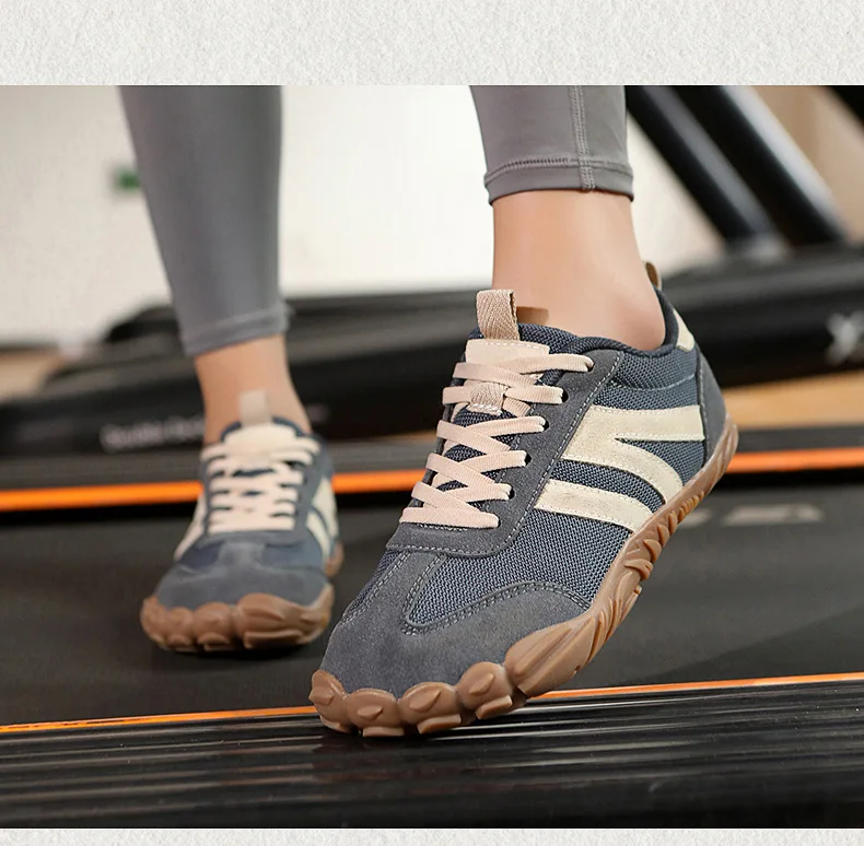 Unisex Breathable Lightweight Anti-Slip Wear-Resistant Climbing Shoes Comfortable Flat Heel Elastic Band Sports Fitness Training