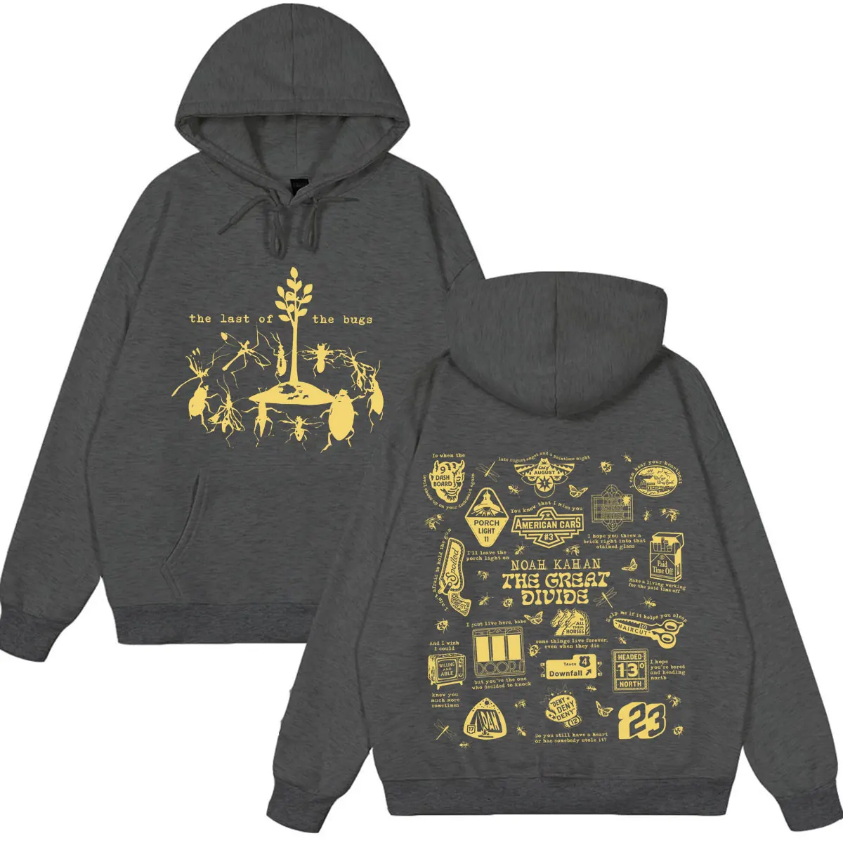 Noah Kahan The Great Divide Tour 2026 Graphic Hoodie Men Women Fashion Vintage Pullover Long Sleeves Casual Hip-hop Sweatshirt