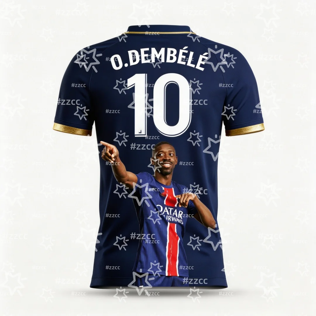 2026 Ousmane Dembélé France Team Football Jersey Match & Training Kit Summer Sports Men's T-Shirt Kid's Clothing Tee Y2k Woman