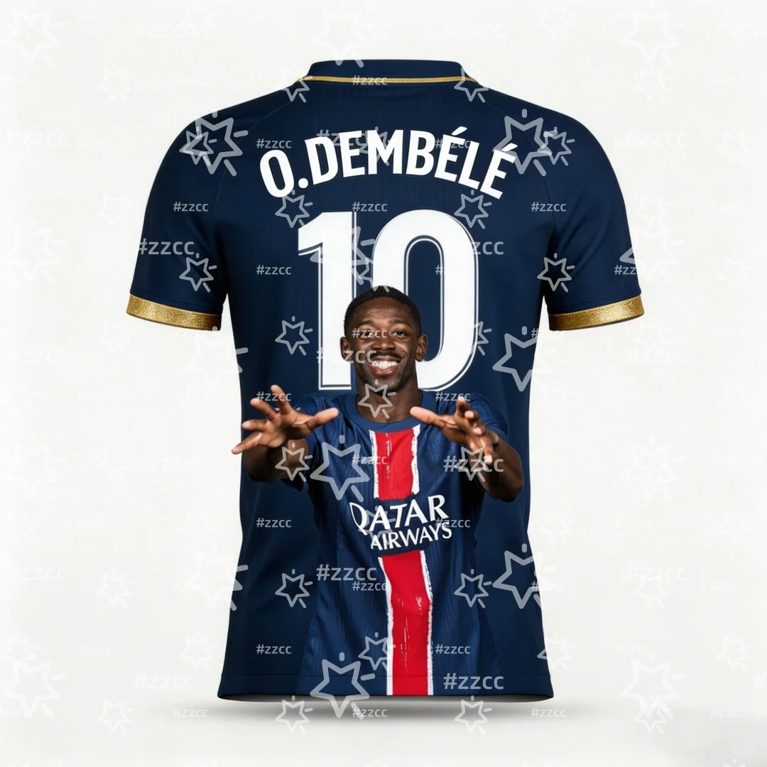 2026 Ousmane Dembélé France Team Football Jersey Match & Training Kit Summer Sports Men's T-Shirt Kid's Clothing Tee Y2k Woman