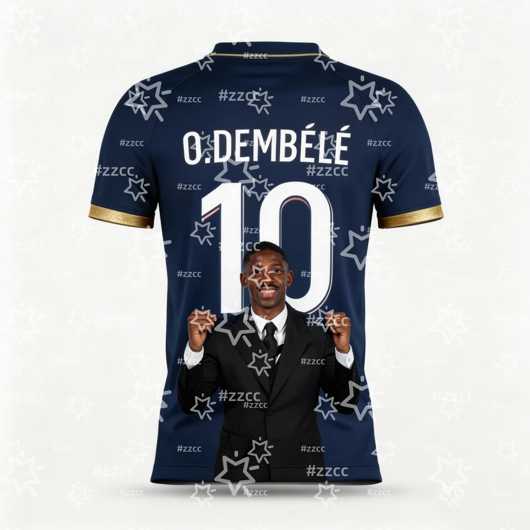 2026 Ousmane Dembélé France Team Football Jersey Match & Training Kit Summer Sports Men's T-Shirt Kid's Clothing Tee Y2k Woman