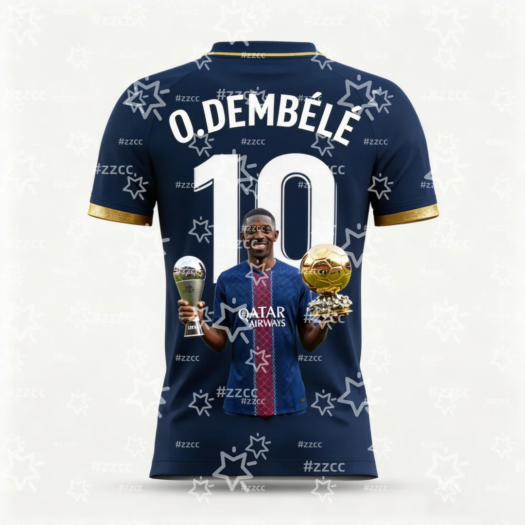 2026 Ousmane Dembélé France Team Football Jersey Match & Training Kit Summer Sports Men's T-Shirt Kid's Clothing Tee Y2k Woman