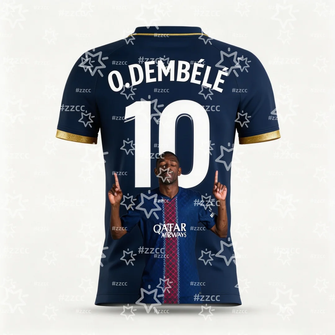 2026 Ousmane Dembélé France Team Football Jersey Match & Training Kit Summer Sports Men's T-Shirt Kid's Clothing Tee Y2k Woman