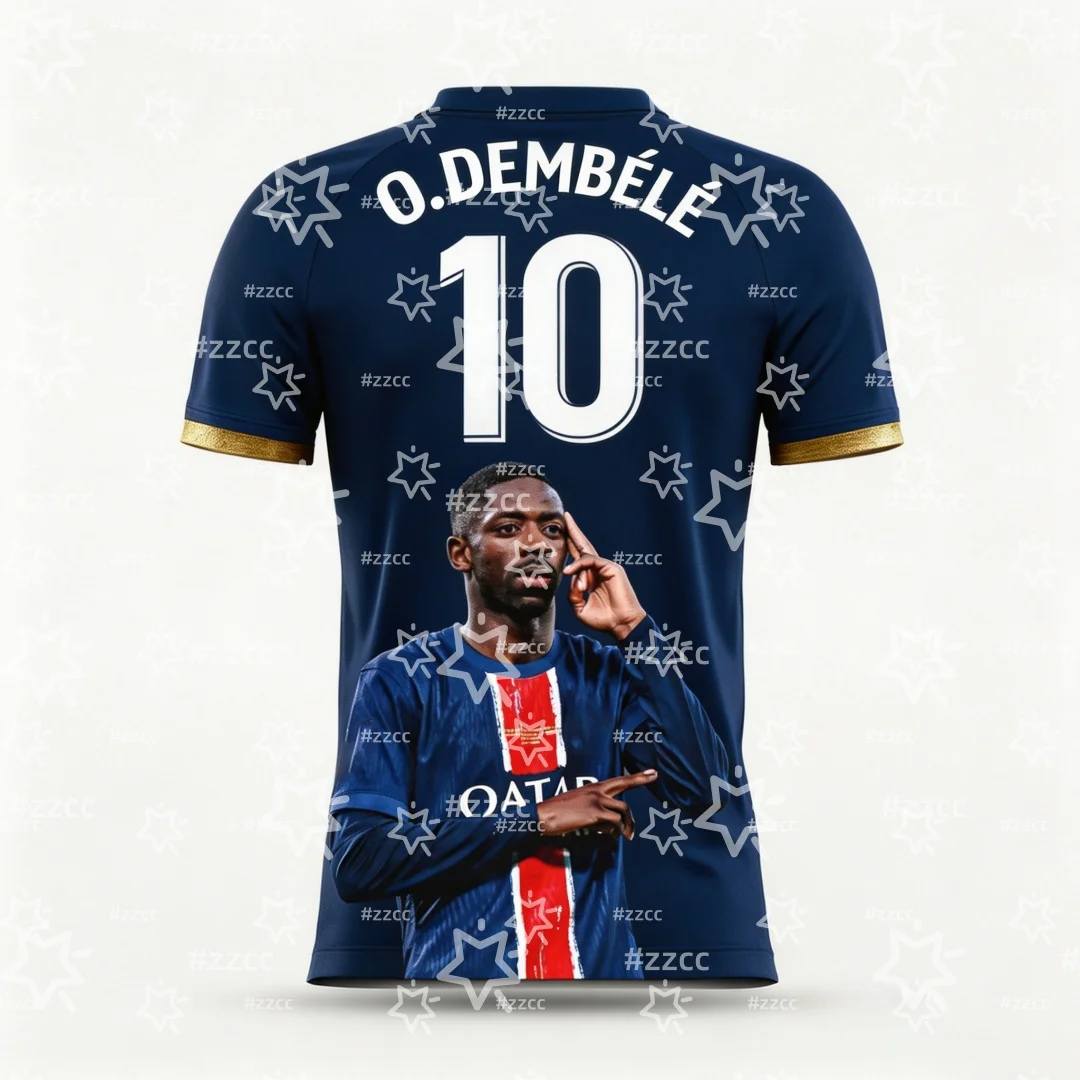 2026 Ousmane Dembélé France Team Football Jersey Match & Training Kit Summer Sports Men's T-Shirt Kid's Clothing Tee Y2k Woman