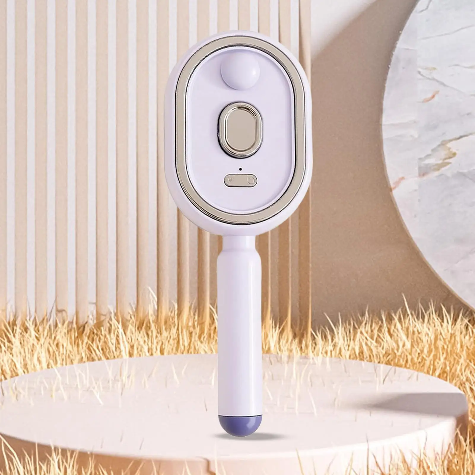 Steam Hair Straightener Brush Rechargeable Detangling Comb Built-in Oil Measuring Cup Professional Smoothing Steam Styling Brush