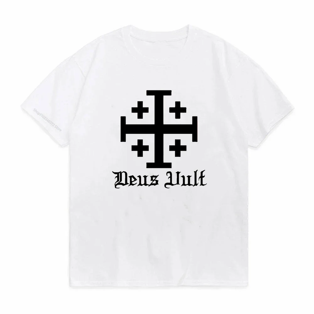 Distressed Knights Templar Cross Seal of Soldiers T-Shirt Summer Short Sleeve Mens Top Tee Templar Knight Seal Cross T Shirt